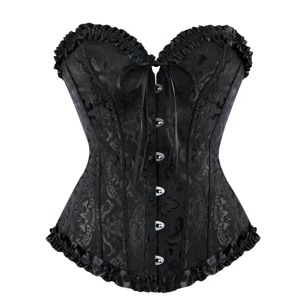 Zhitunemi Black Corset Top for Women Steampunk Corset - Love Salve